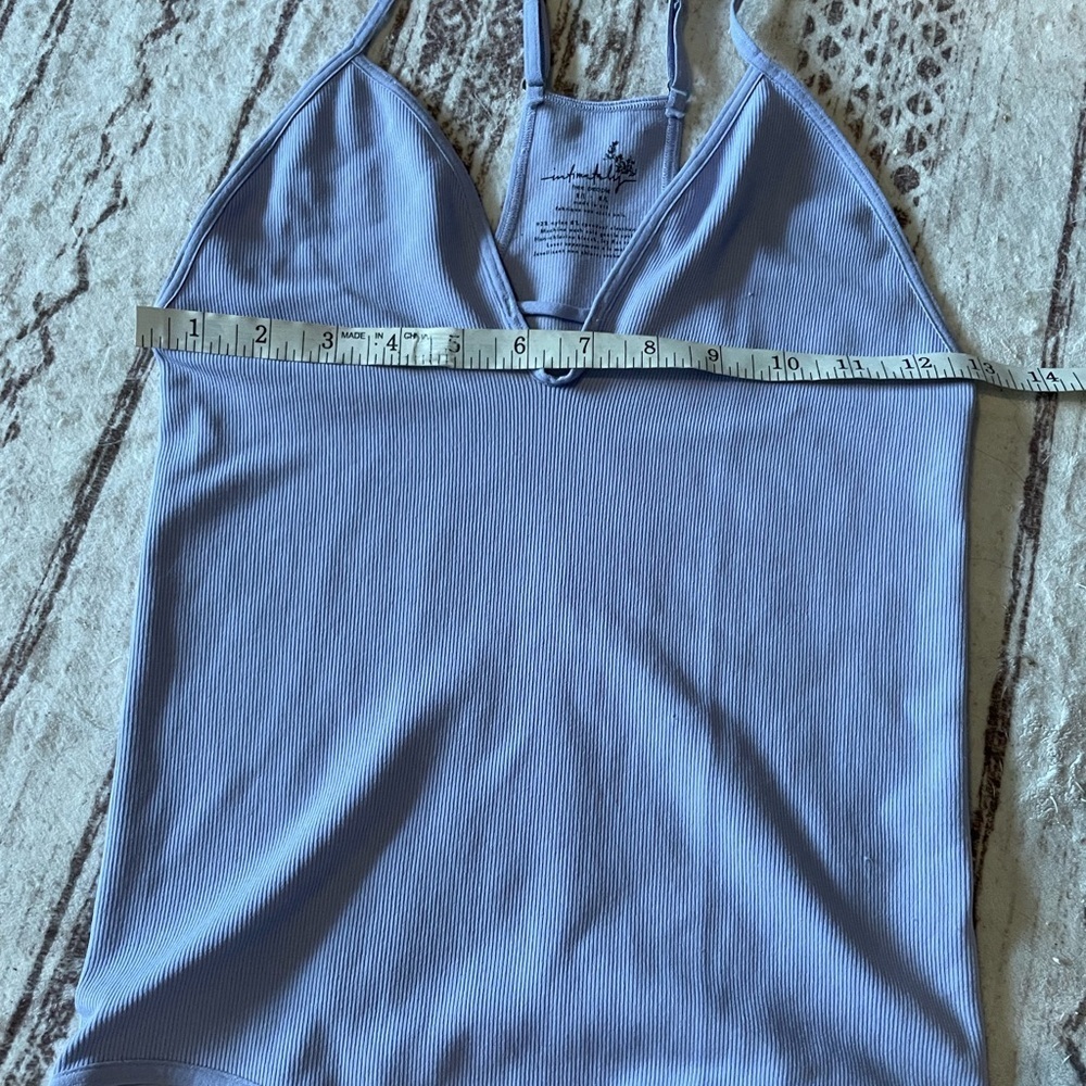 Intimately Free Free People Move Along Ribbed
Lilac Purple Bodysuit sz m/L - Picture 7 of 8
